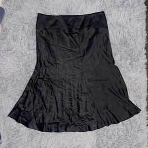 Theory Black Satin Slip Skirt - Size 6